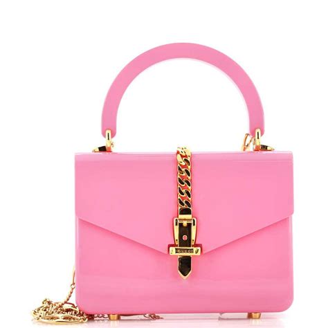 mini sylvie gucci|sylvie plexiglas mini bag.